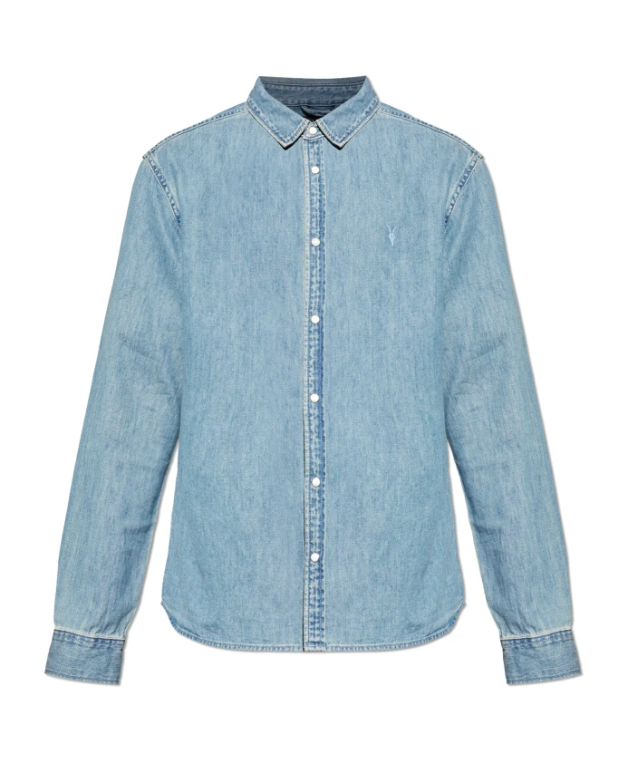 Джинсовая рубашка Gleason ramskull Allsaints, синий
Джинсовая рубашка Gleason ramskull Allsaints, синий