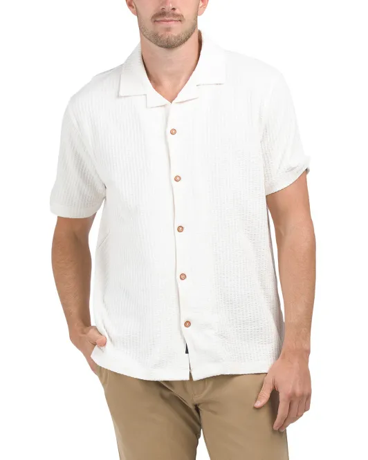 Трикотажная рубашка из жатого хлопка с короткими рукавами Ben Sherman, слоновая кость
Трикотажная рубашка из жатого хлопка с короткими рукавами Ben Sherman, слоновая кость