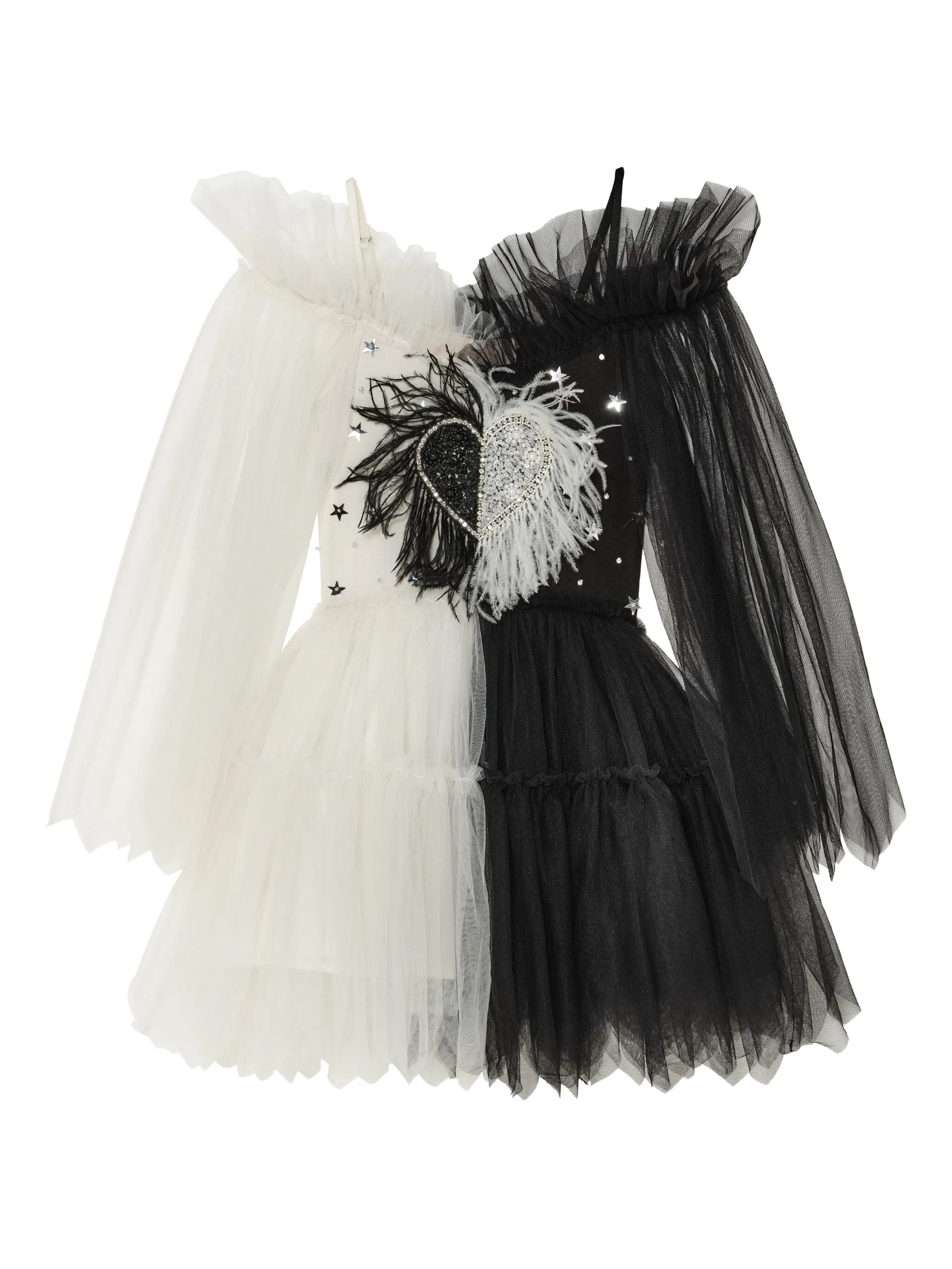 Платье из тюля с оборками Tutu Du Monde, белый
Платье из тюля с оборками Tutu Du Monde, белый