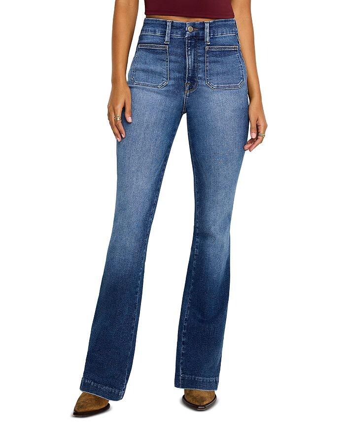 Джинсы Good American Good Curve с нашивками и карманами Bootcut в цвете I708, синий
Джинсы Good American Good Curve с нашивками и карманами Bootcut в цвете I708, синий