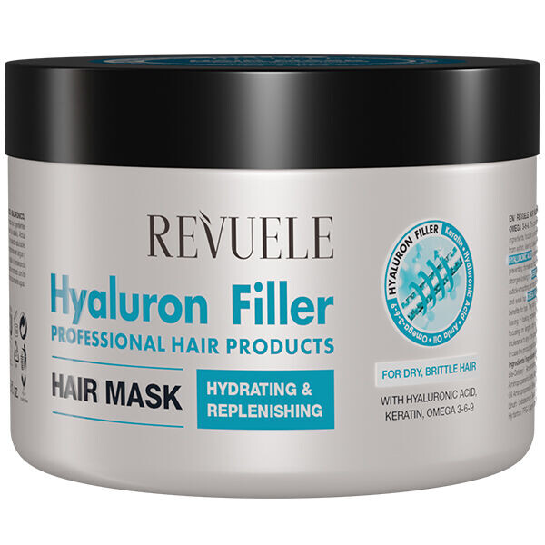 Маска для волос Revuele Hyaluron Filler, 500 мл
Маска для волос Revuele Hyaluron Filler, 500 мл