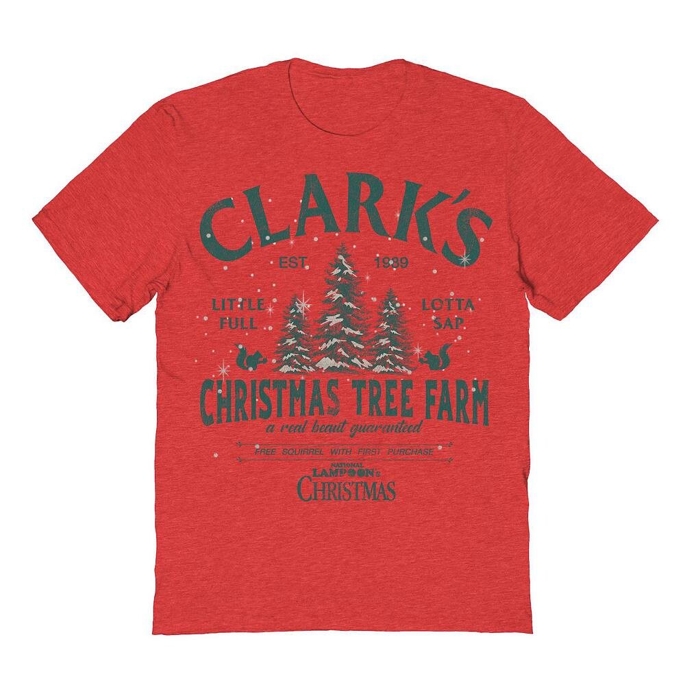 Мужская футболка Clarks Christmas Tree National Lampoon's Christmas Vacation с рисунком Licensed Character, цвет Heather Red
Мужская футболка Clarks Christmas Tree National Lampoon's Christmas Vacation с рисунком Licensed Character, цвет Heather Red