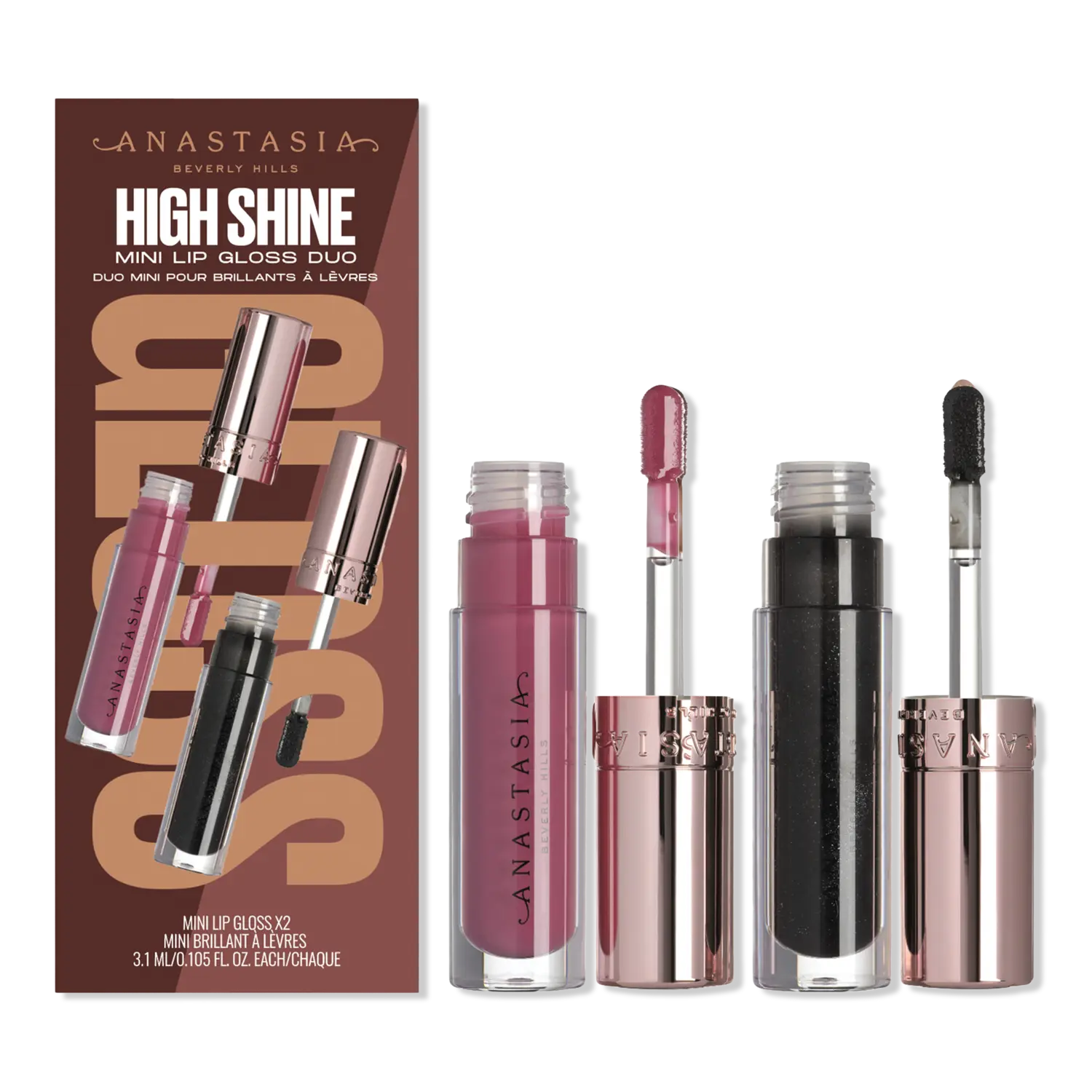 Блеск для губ High Shine Mini Lip Glos 2o Anastasia Beverly Hills, Pulse + Phantom
Блеск для губ High Shine Mini Lip Glos 2o Anastasia Beverly Hills, Pulse + Phantom