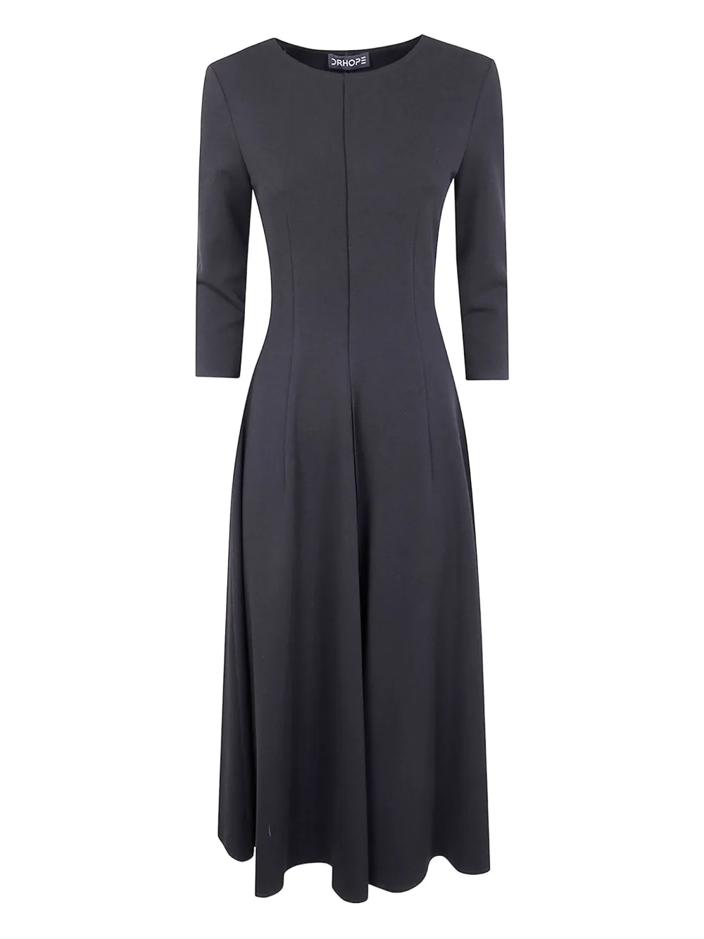 Платье миди с плиссировкой и рукавами четверть DRHOPE, черный
Платье миди с плиссировкой и рукавами четверть DRHOPE, черный