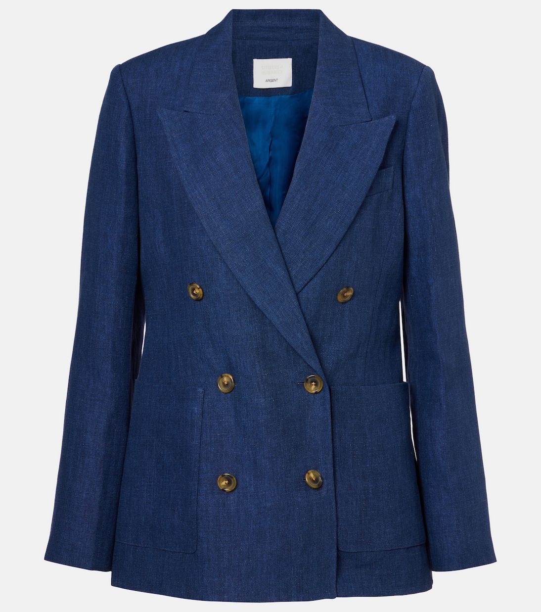 X Argent Chelsea льняной джинсовый блейзер Citizens of Humanity, Blue Linen
X Argent Chelsea льняной джинсовый блейзер Citizens of Humanity, Blue Linen