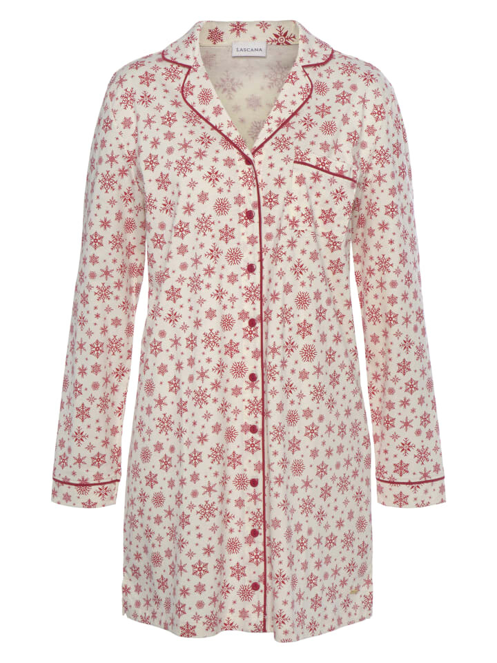 Ночная рубашка LASCANA, цвет ecru-rot bedruckt
Ночная рубашка LASCANA, цвет ecru-rot bedruckt