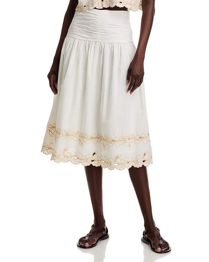 Солнечная юбка миди с волнообразным краем Sol Rails, белый
Солнечная юбка миди с волнообразным краем Sol Rails, белый