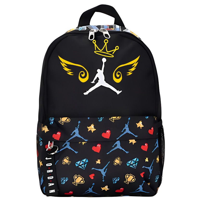 Jordan Полиэстеровый рюкзак унисекс черный и разноцветный, Angel
Jordan Полиэстеровый рюкзак унисекс черный и разноцветный, Angel