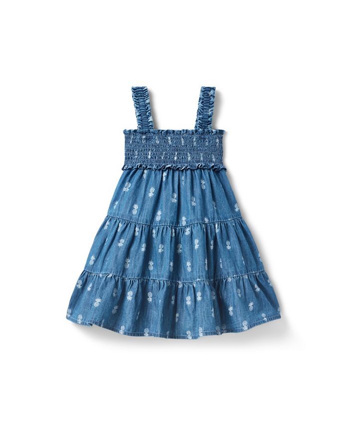 Платье для девочек из шамбре с принтом ананасов - малышки, подростки Janie and Jack, синий
Платье для девочек из шамбре с принтом ананасов - малышки, подростки Janie and Jack, синий