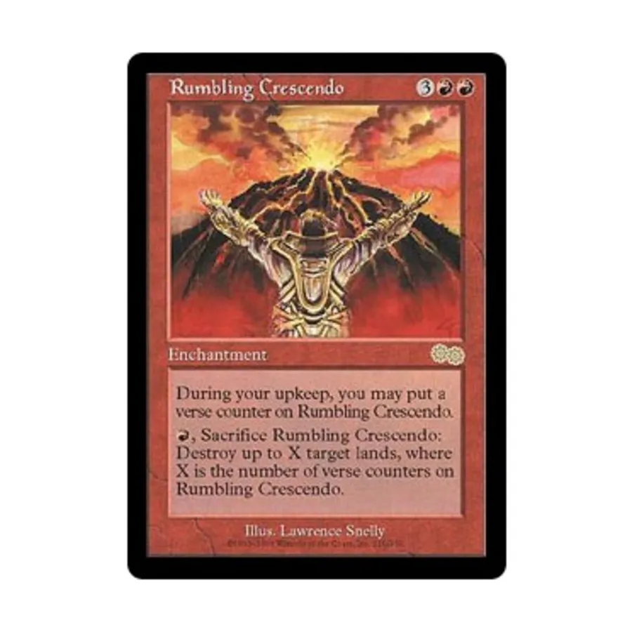 CCG Грохочущее Крещендо (клавиша R), MTG - Urza's Saga
CCG Грохочущее Крещендо (клавиша R), MTG - Urza's Saga