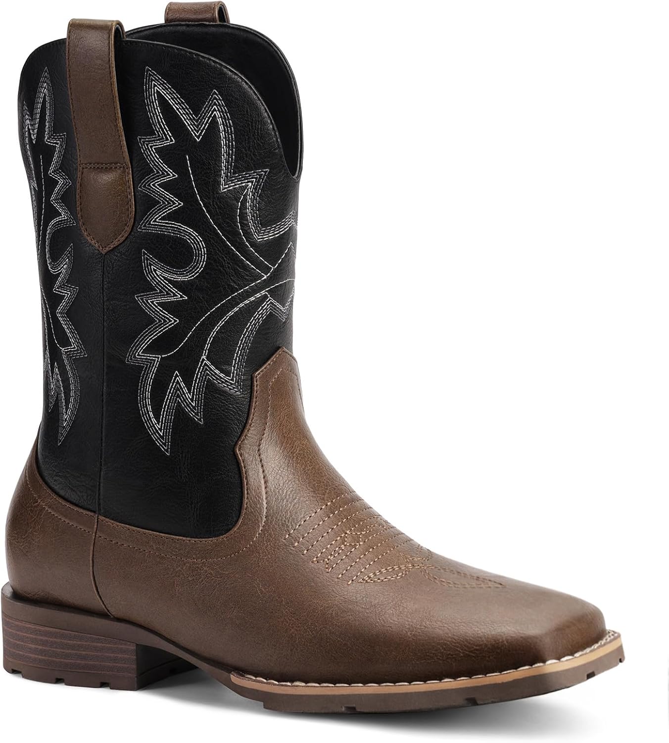 Ковбойские сапоги Lumeheel для мужчин - мужские западные сапоги с классической вышивкой, слипоны с квадратным носком, противоскользящие деревенские сапоги на массивном каблуке, короткие прочные сапоги для весны и осени, коричневый
Ковбойские сапоги Lumeheel для мужчин - мужские западные сапоги с классической вышивкой, слипоны с квадратным носком, противоскользящие деревенские сапоги на массивном каблуке, короткие прочные сапоги для весны и осени, коричневый