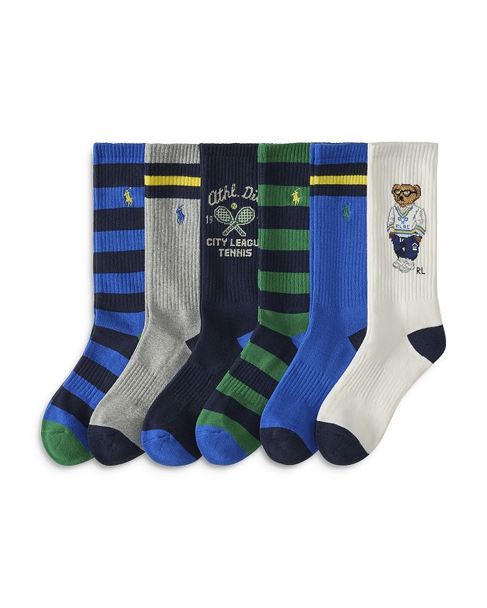 Мужские носки Athletic Club Bear, комплект из 6 пар Polo Ralph Lauren, мультиколор
Мужские носки Athletic Club Bear, комплект из 6 пар Polo Ralph Lauren, мультиколор
