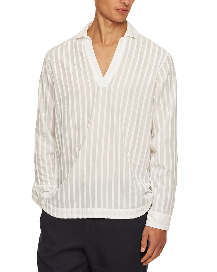 Ридли Тональная Шенйлловая Рубашка в Полоску Orlebar Brown, белый
Ридли Тональная Шенйлловая Рубашка в Полоску Orlebar Brown, белый