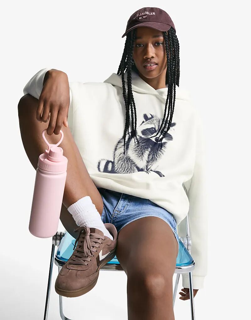 Толстовка Bershka Printed Hoodie белого цвета
Толстовка Bershka Printed Hoodie белого цвета