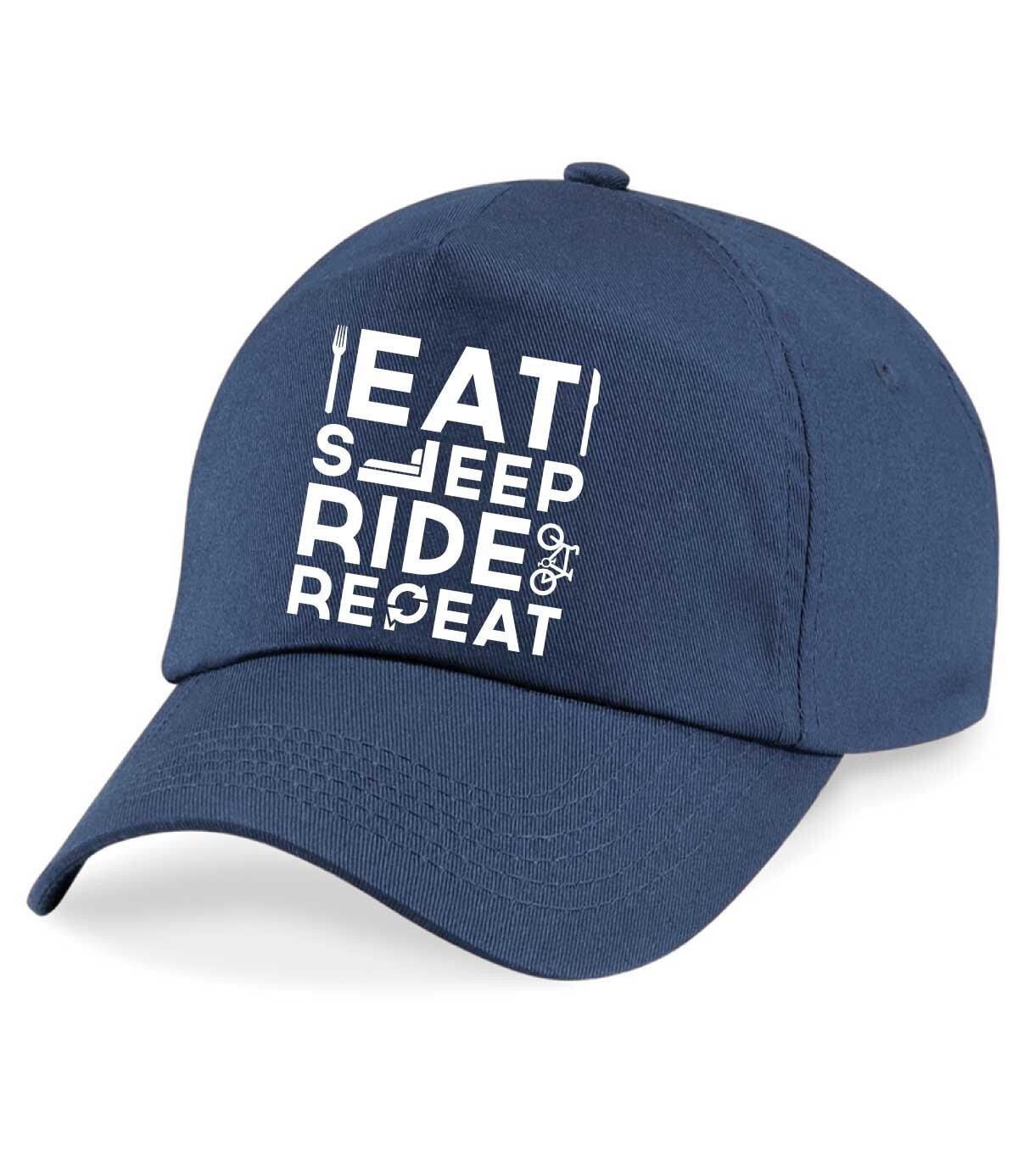 Бейсбольная кепка Eat Sleep Ride с повтором 60 SECOND MAKEOVER, темно-синий
Бейсбольная кепка Eat Sleep Ride с повтором 60 SECOND MAKEOVER, темно-синий