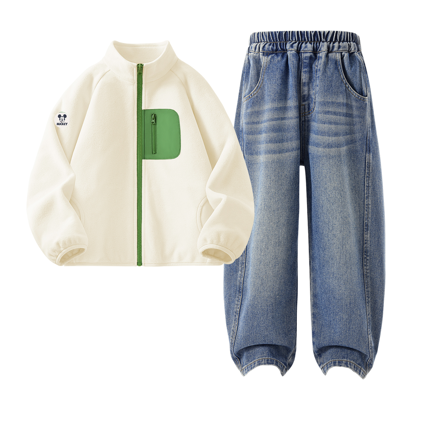 Детская повседневная спортивная одежда Disney, Didi Zhong Round Hook-And-Loop Light Milk White+Solid Color Denim Blue
Детская повседневная спортивная одежда Disney, Didi Zhong Round Hook-And-Loop Light Milk White+Solid Color Denim Blue