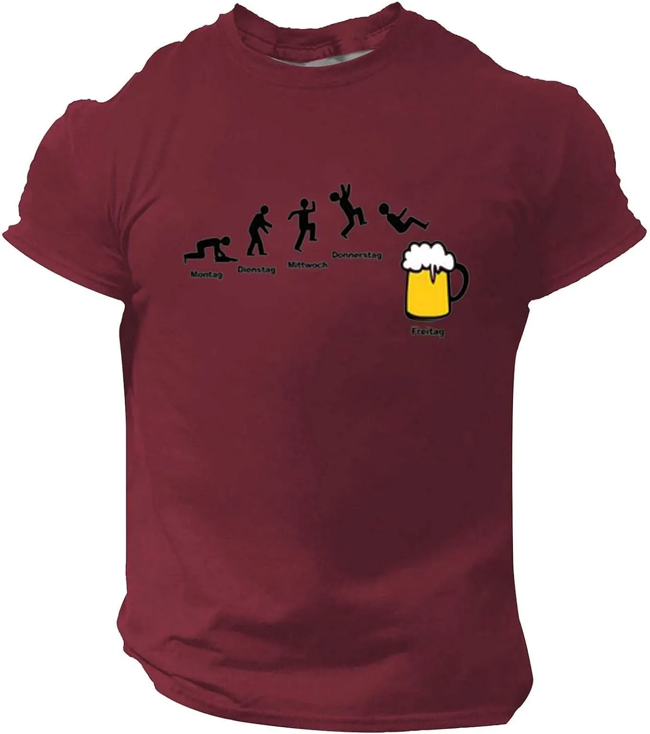 Мужская футболка Casual с праздничным принтом, короткий рукав, свободный крой, Plus Size
Мужская футболка Casual с праздничным принтом, короткий рукав, свободный крой, Plus Size