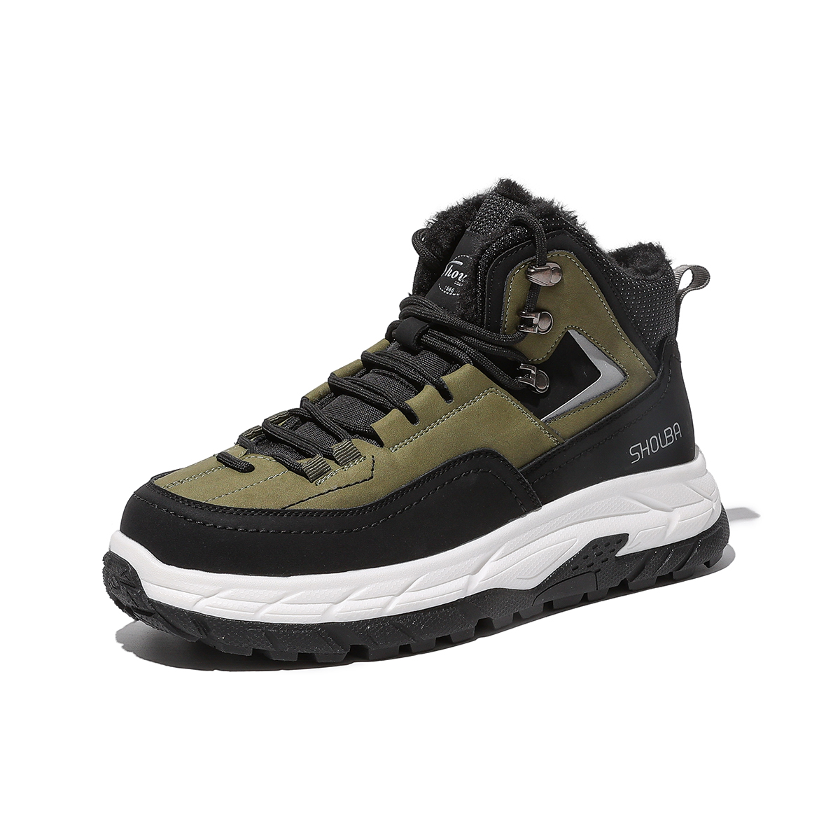 Термостойкие к истиранию короткие зимние ботинки для мужчин SHOUBA, Black Green
Термостойкие к истиранию короткие зимние ботинки для мужчин SHOUBA, Black Green