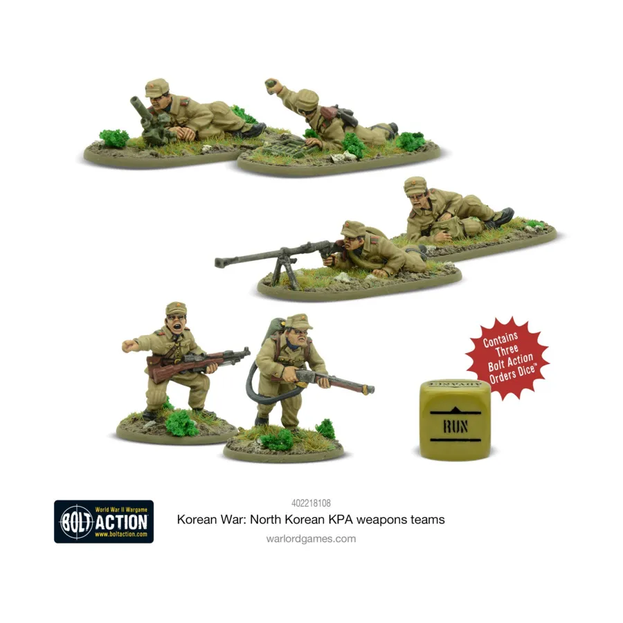Северокорейские вооруженные группы КНА, Bolt Action - Korean War (28mm)
Северокорейские вооруженные группы КНА, Bolt Action - Korean War (28mm)