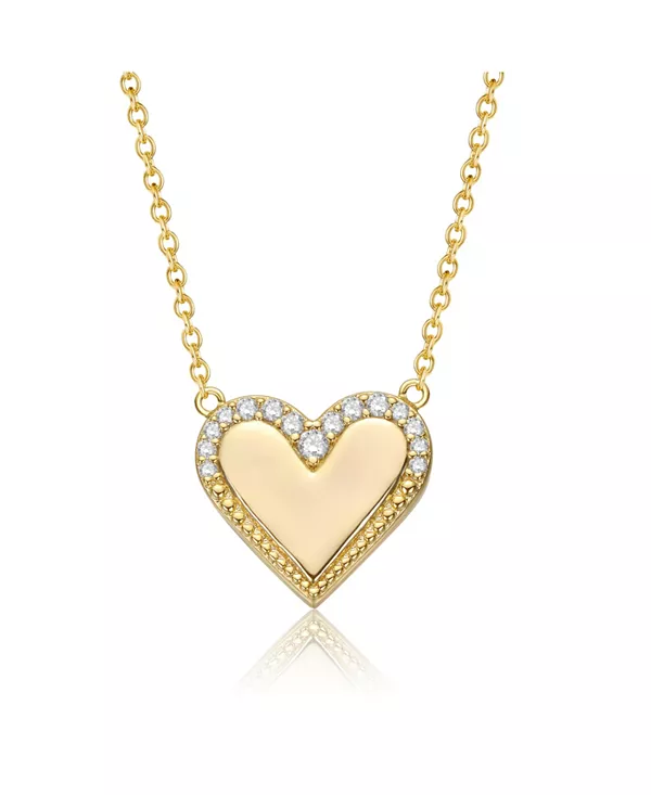 Ожерелье с подвеской в форме сердца из кубического циркония, покрытого 14-каратным золотом Gigigirl, gold
Ожерелье с подвеской в форме сердца из кубического циркония, покрытого 14-каратным золотом Gigigirl, gold