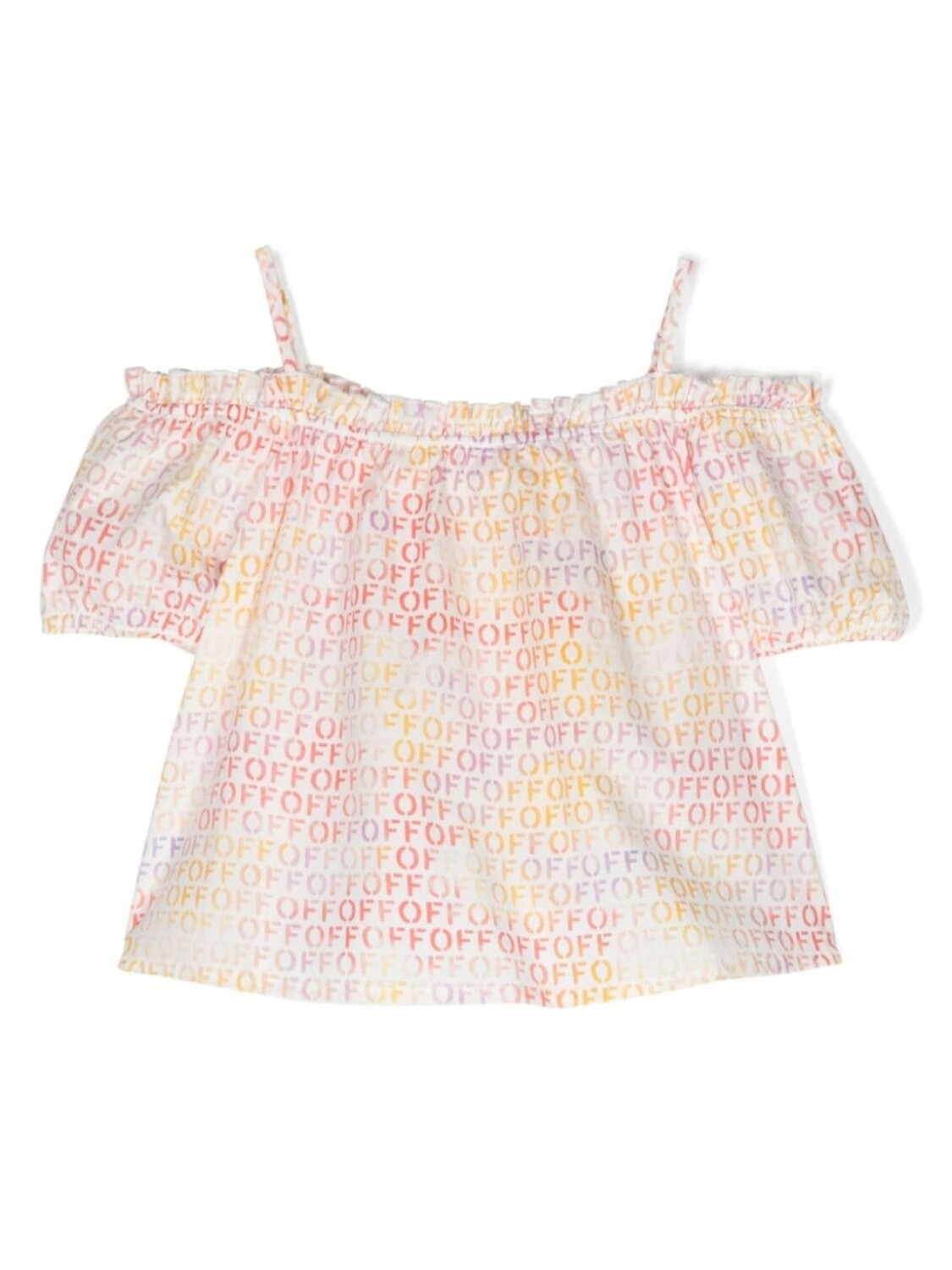 Off-White Kids блузка с логотипом, белый
Off-White Kids блузка с логотипом, белый