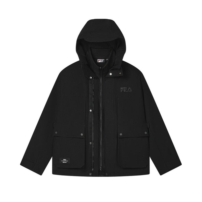 Ветровка мужская куртка цвета угольно-черный Fila
Ветровка мужская куртка цвета угольно-черный Fila
