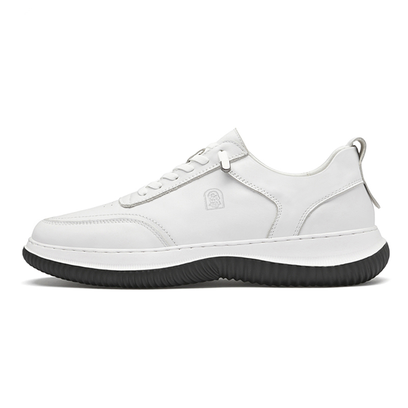 LAORENTOU Мужские белые кеды низкие, цвет White 
LAORENTOU Мужские белые кеды низкие, цвет White