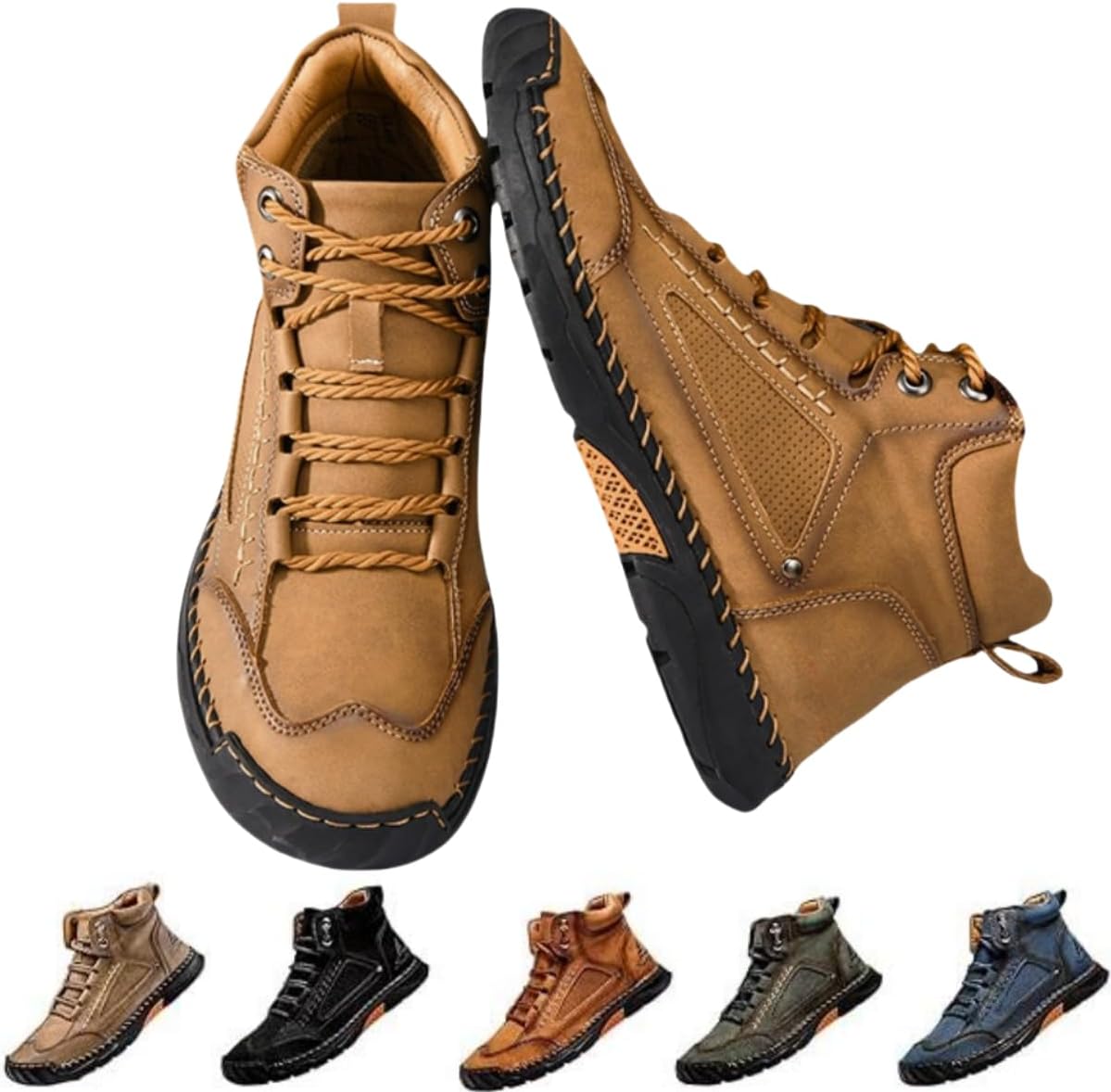 Мужские ботинки - удобные мужские кожаные ботинки ручной работы, водонепроницаемые, с поддержкой свода стопы и просторным носком, новинка 2025 года Generic, светло-коричневый
Мужские ботинки - удобные мужские кожаные ботинки ручной работы, водонепроницаемые, с поддержкой свода стопы и просторным носком, новинка 2025 года Generic, светло-коричневый