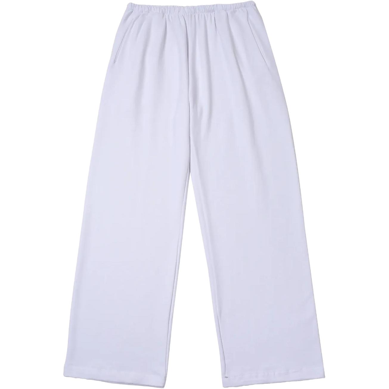 Yeezy Повседневные брюки унисекс, белые, умеренно прямого кроя
Yeezy Повседневные брюки унисекс, белые, умеренно прямого кроя