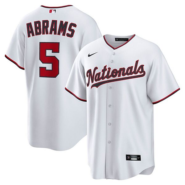 Мужская белая реплика домашней футболки cj abrams washington nationals Nike
Мужская белая реплика домашней футболки cj abrams washington nationals Nike