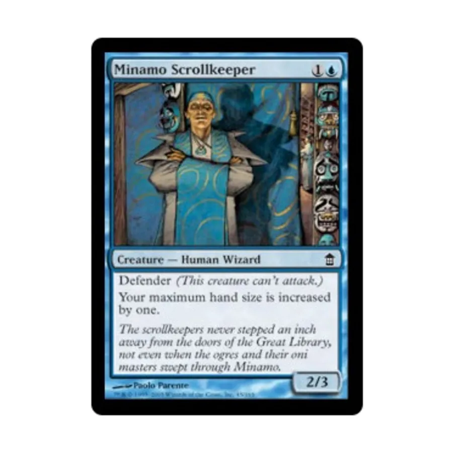 CCG Хранитель свитков Минамо (клавиша C), MTG - Saviors of Kamigawa
CCG Хранитель свитков Минамо (клавиша C), MTG - Saviors of Kamigawa