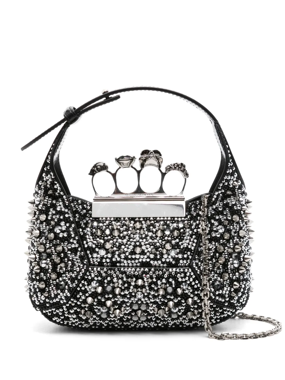 Мини-сумка Jewelled Hobo Alexander Mcqueen, черный
Мини-сумка Jewelled Hobo Alexander Mcqueen, черный