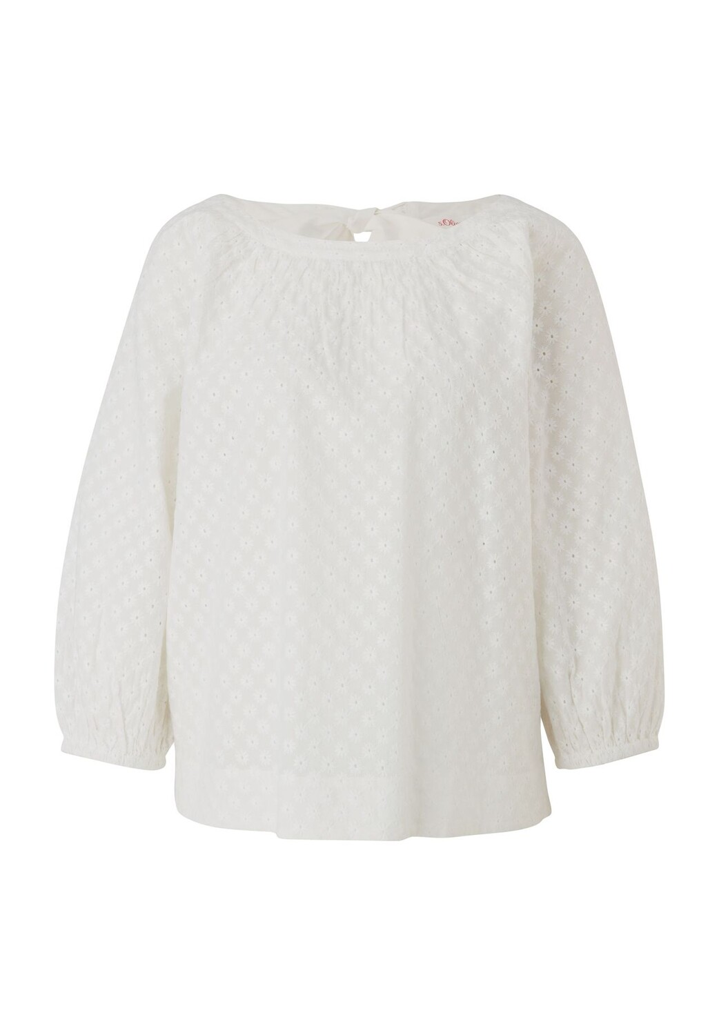 Блузка-рубашка, круглый вырез, вышивка люверсов, женская s.Oliver, цвет Off-White
Блузка-рубашка, круглый вырез, вышивка люверсов, женская s.Oliver, цвет Off-White