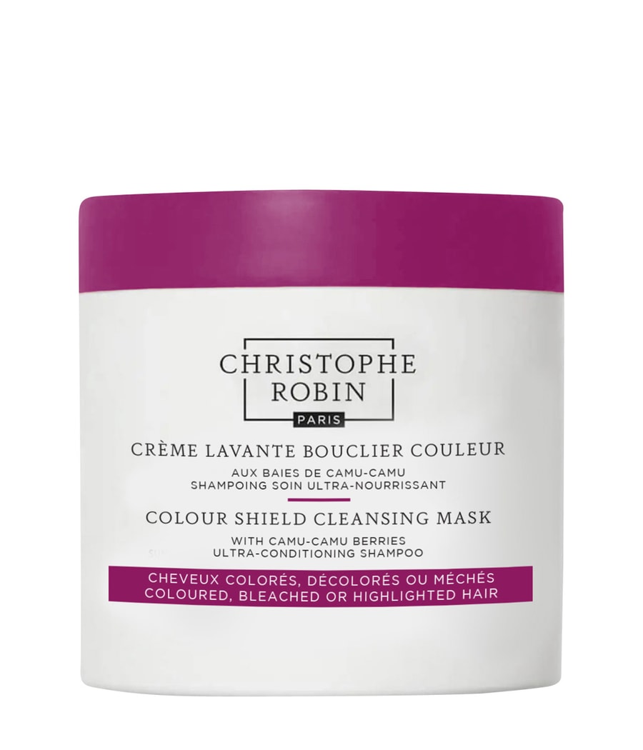 Маска для волос Christophe Robin Color Shield Cleansing Mask With Camu-Camu Berries, 250 ml
Маска для волос Christophe Robin Color Shield Cleansing Mask With Camu-Camu Berries, 250 ml