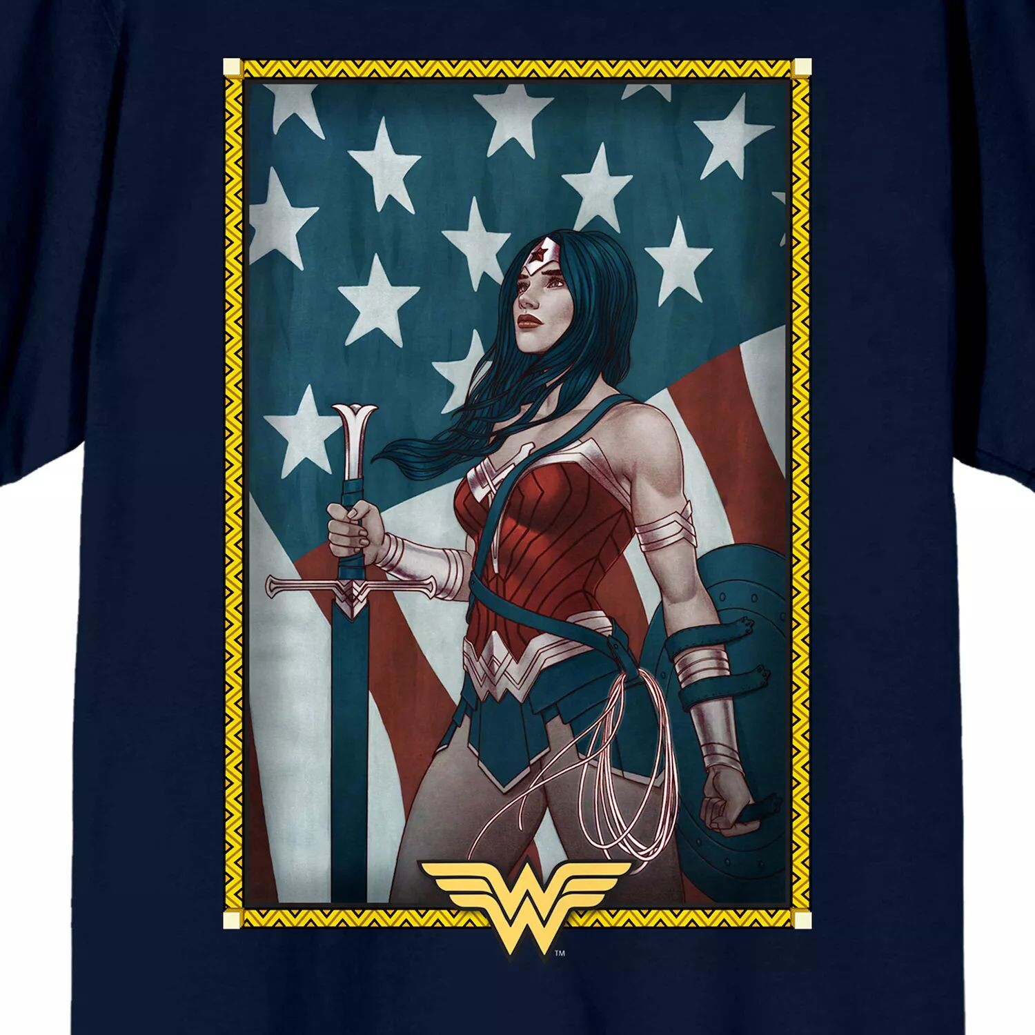 Мужская футболка Wonder Woman с щитком Licensed Character
Мужская футболка Wonder Woman с щитком Licensed Character