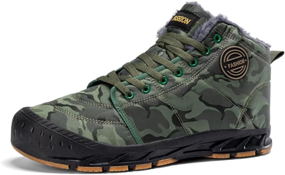 Мужские зимние ботинки Jakcuz Men Snow, водонепроницаемые, противоскользящие, с утеплителем, теплые высокие ботинки, зеленый
Мужские зимние ботинки Jakcuz Men Snow, водонепроницаемые, противоскользящие, с утеплителем, теплые высокие ботинки, зеленый