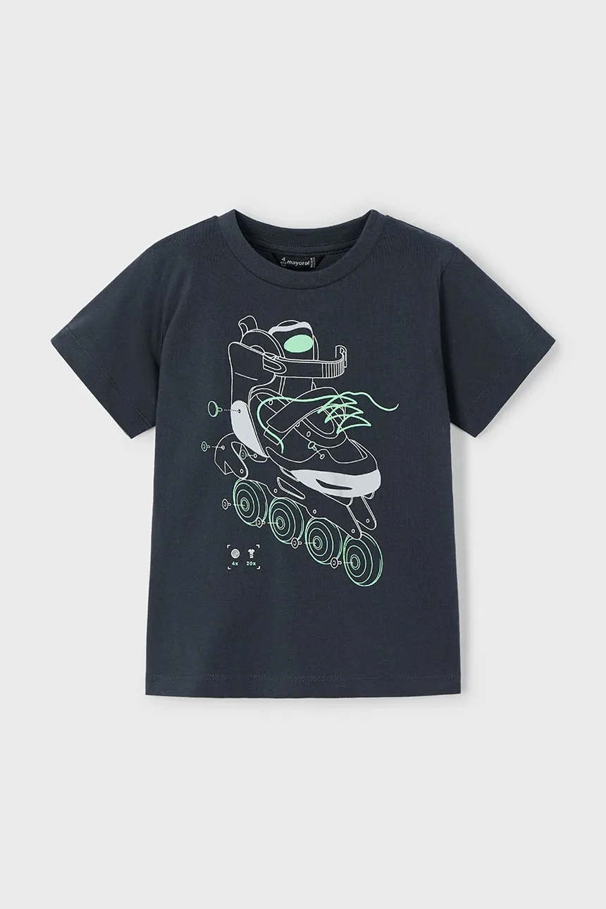 Хлопковая футболка для детей Mayoral, черный
Хлопковая футболка для детей Mayoral, черный