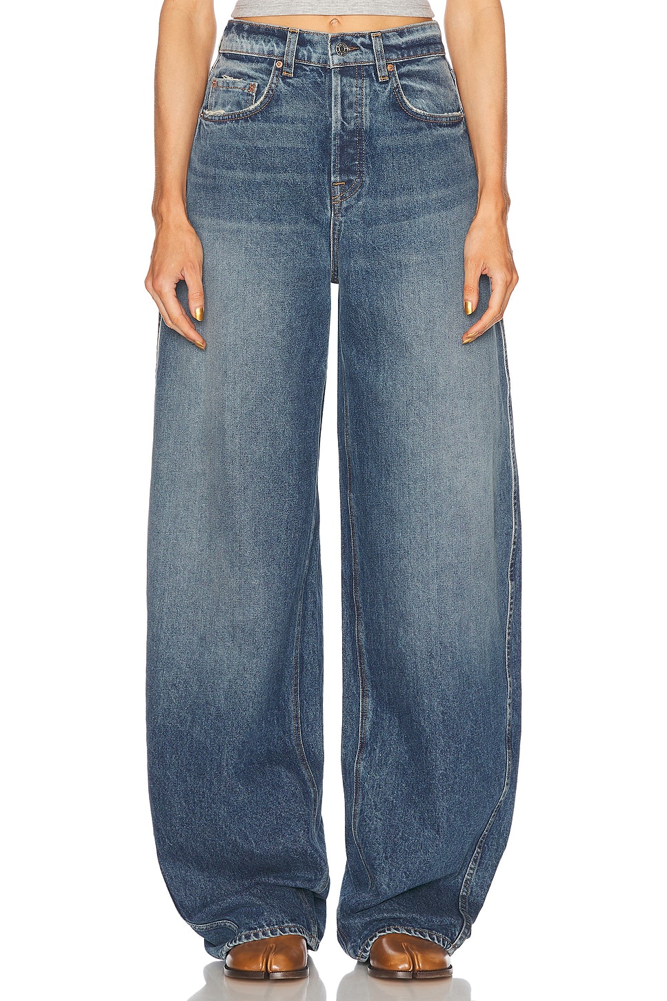 Paola Брюки с расклешенными штанинами и удлиненным шаговым швом Grlfrnd, Austin
Paola Брюки с расклешенными штанинами и удлиненным шаговым швом Grlfrnd, Austin