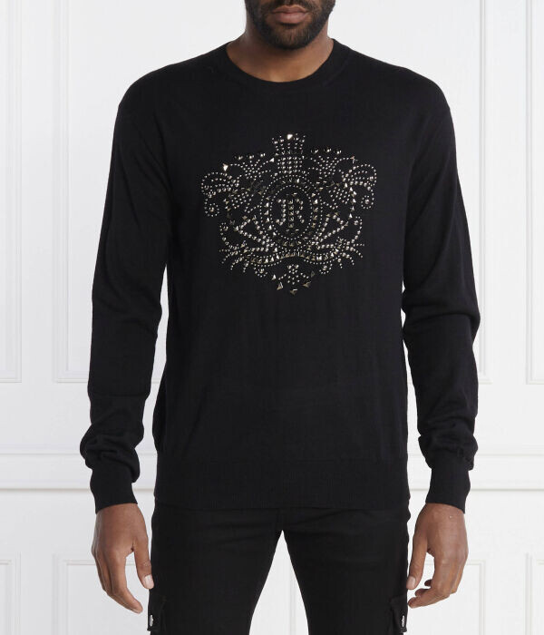 Свитер мужской John Richmond из мериносовой шерсти, черный
Свитер мужской John Richmond из мериносовой шерсти, черный