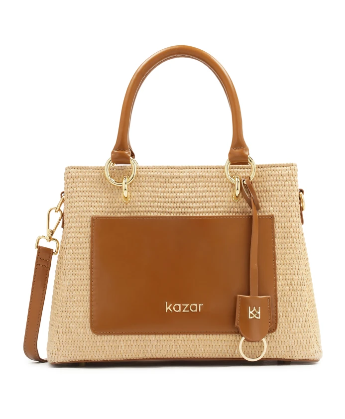 Бежевая сумочка с плетеным узором Kazar, бежевый
Бежевая сумочка с плетеным узором Kazar, бежевый