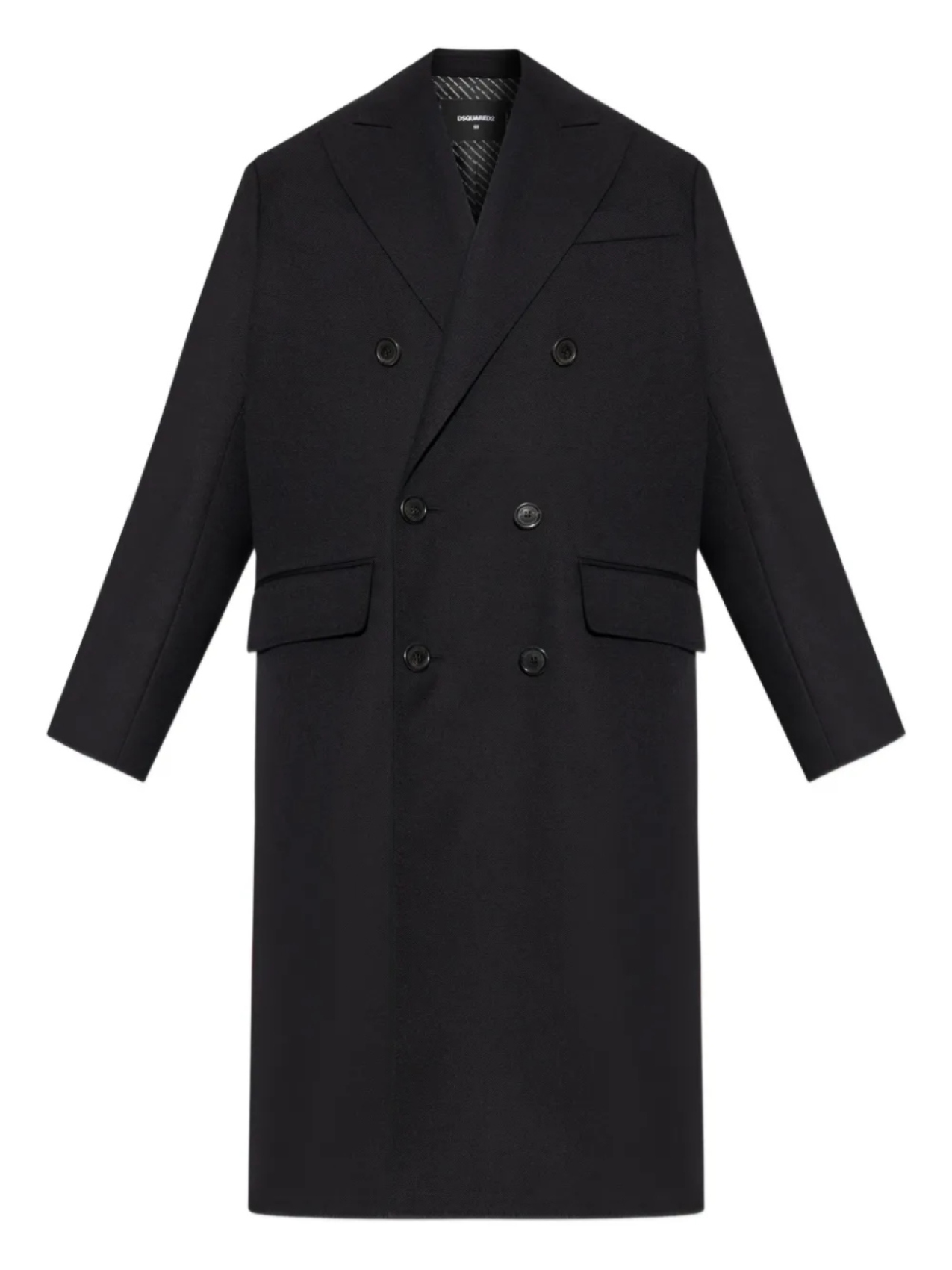 Двубортное пальто из натуральной шерсти DSQUARED2, черный
Двубортное пальто из натуральной шерсти DSQUARED2, черный