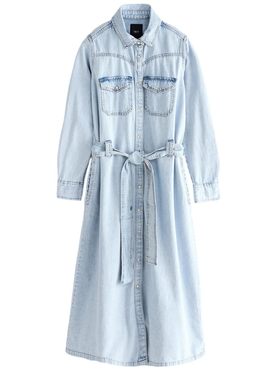 Платье-рубашка Next, светло-синий
Платье-рубашка Next, светло-синий