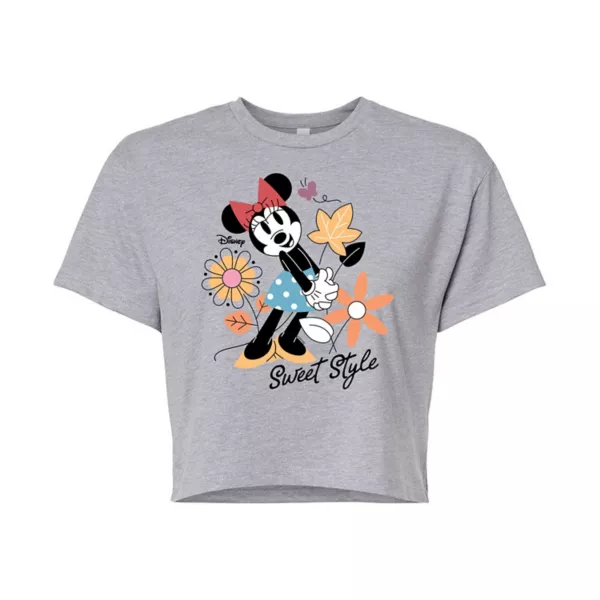 Укороченная футболка в милом стиле с Минни Маус в стиле юниоров Disney, серый
Укороченная футболка в милом стиле с Минни Маус в стиле юниоров Disney, серый
