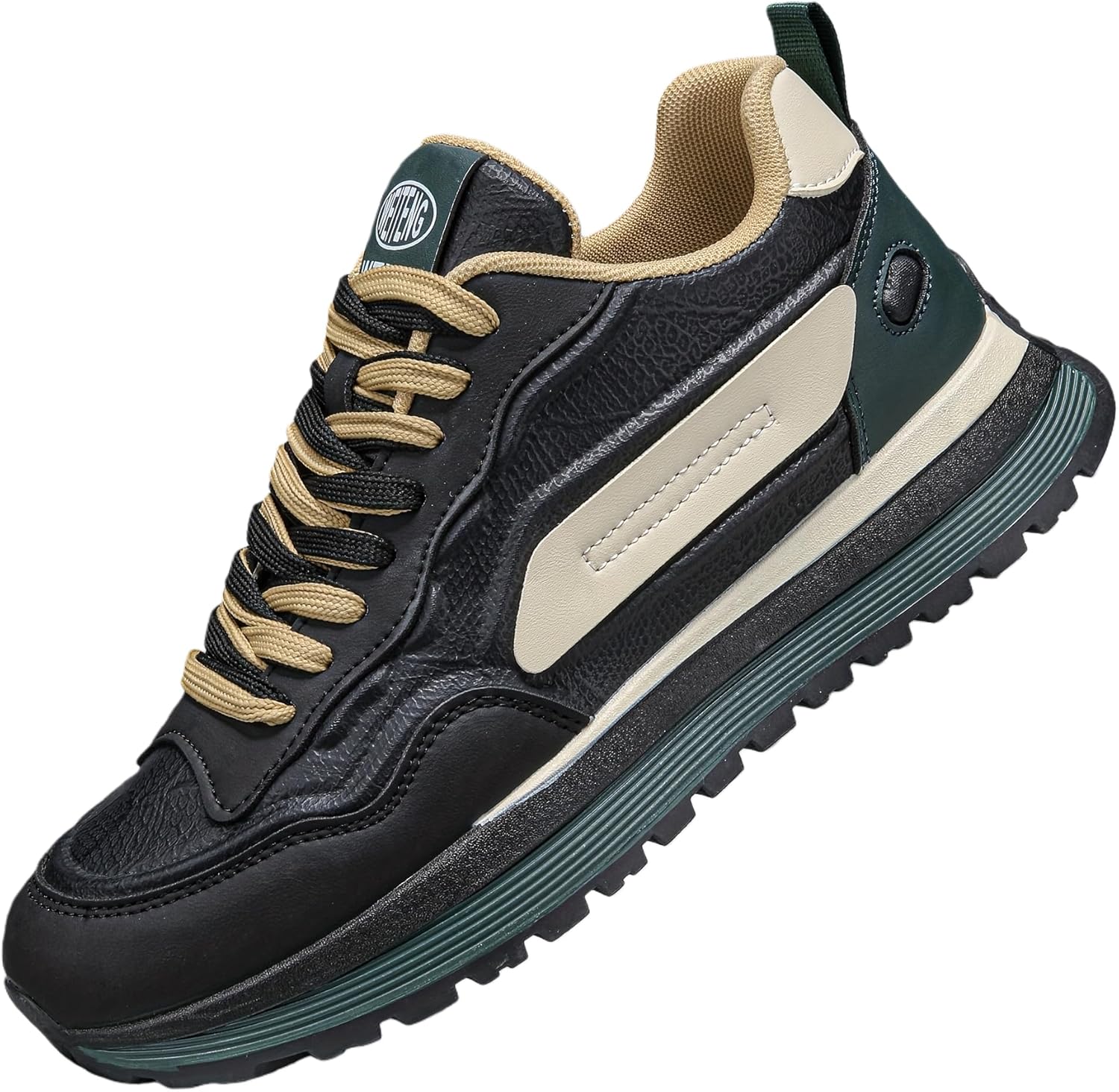 Мужские кроссовки европейского стиля 2025 года с шнуровкой - подошва из ПВХ с плотной амортизацией, дышащая подкладка, низкая посадка, повседневная уличная обувь в черном и бирюзовом цветах - для спорта и повседневной носки Clolinde
Мужские кроссовки европейского стиля 2025 года с шнуровкой - подошва из ПВХ с плотной амортизацией, дышащая подкладка, низкая посадка, повседневная уличная обувь в черном и бирюзовом цветах - для спорта и повседневной носки Clolinde