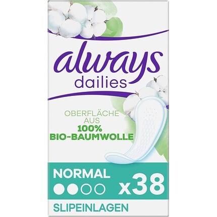 Женские ежедневные прокладки Always Dailies из хлопка с защитой обычного цвета
Женские ежедневные прокладки Always Dailies из хлопка с защитой обычного цвета