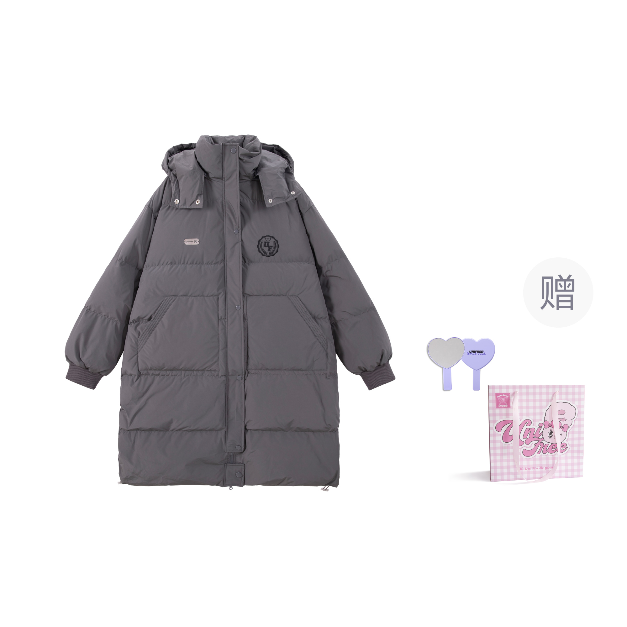 Unifree Женская пуховая куртка, 80% Fleece Gray (Giveaway)
Unifree Женская пуховая куртка, 80% Fleece Gray (Giveaway)