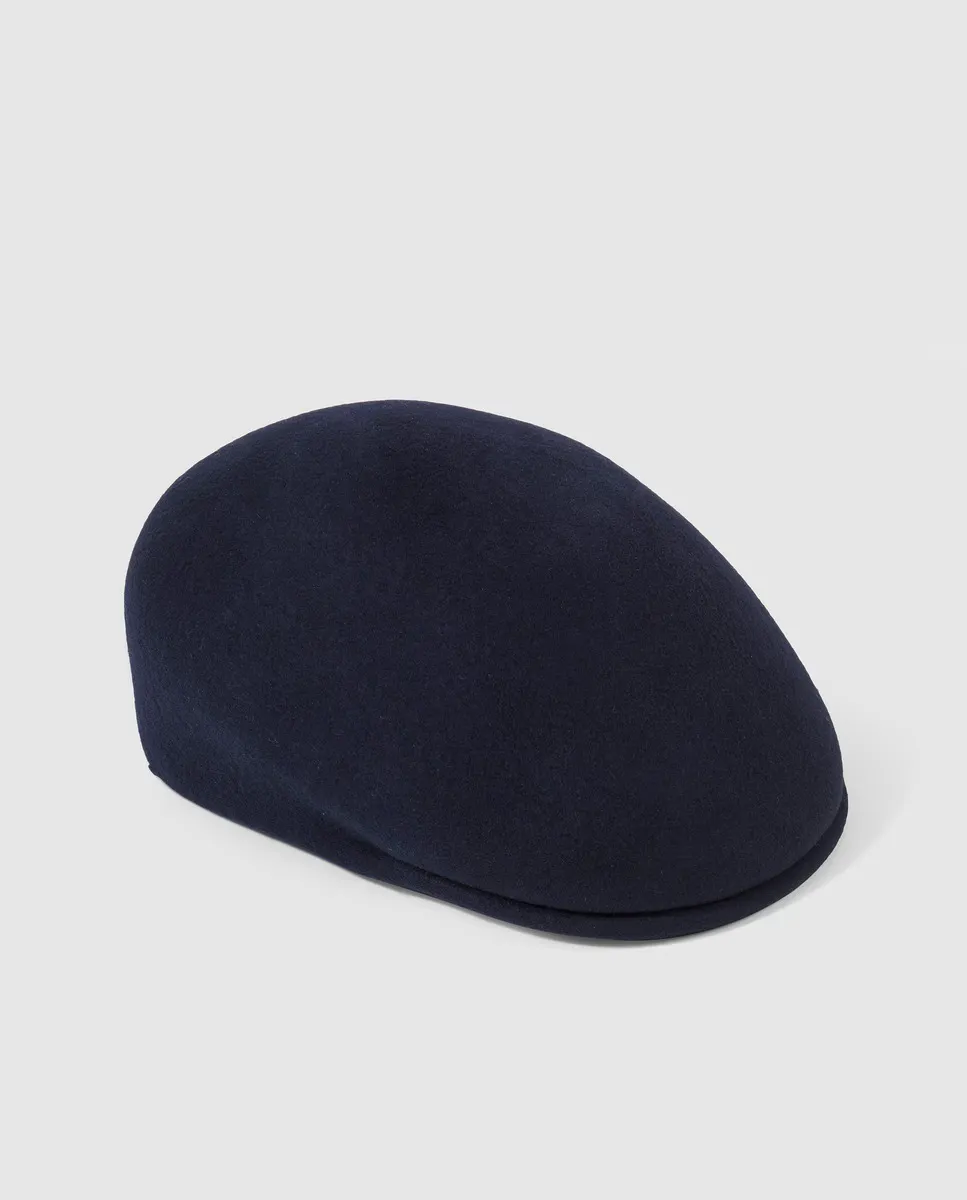 Мужская английская кепка темно-синего цвета Emidio Tucci 
Мужская английская кепка темно-синего цвета Emidio Tucci