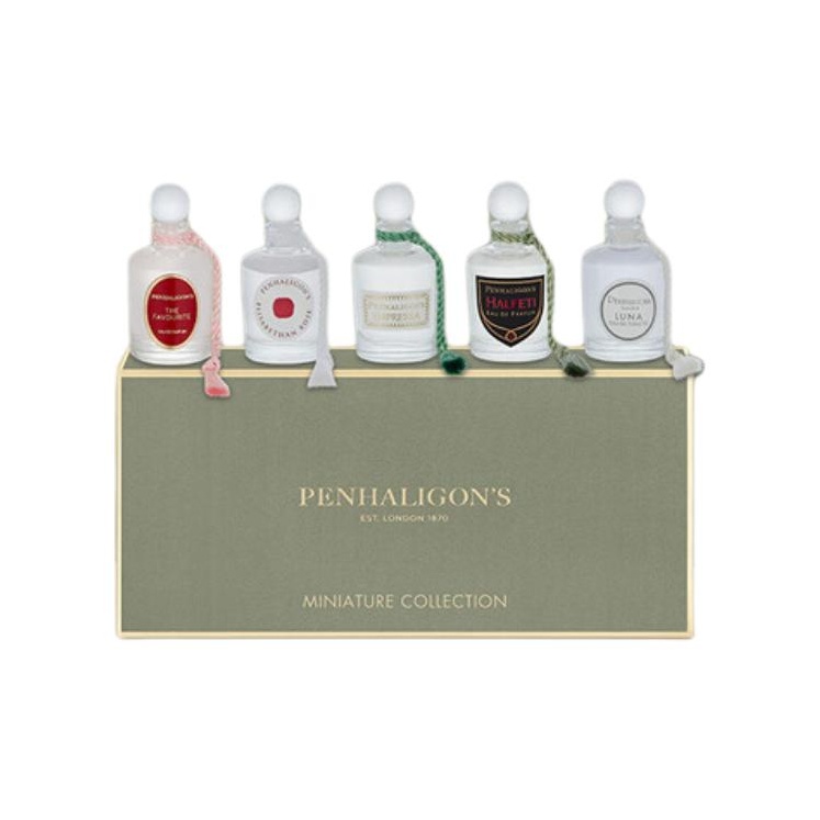 Набор миниатюрных парфюмерных проб Panhailigen Ladylike Mini Bottle Combination, Eau De Parfum и Eau De Toilette, 5 мл*5 PENHALIGON'S
Набор миниатюрных парфюмерных проб Panhailigen Ladylike Mini Bottle Combination, Eau De Parfum и Eau De Toilette, 5 мл*5 PENHALIGON'S