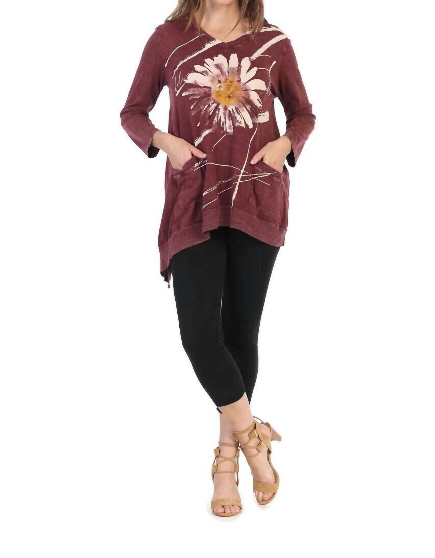 Хлопковая туника Chit Chat с накладными карманами и минеральным эффектом, цвет «винный» Jess & Jane, Wine
Хлопковая туника Chit Chat с накладными карманами и минеральным эффектом, цвет «винный» Jess & Jane, Wine