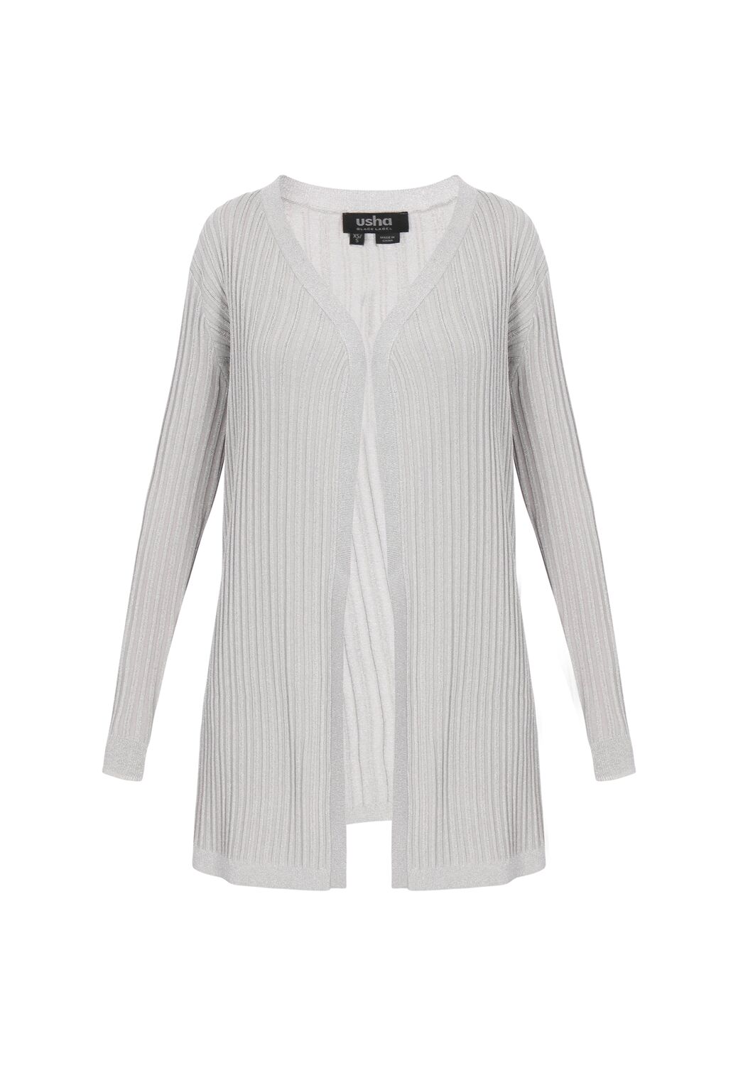 Usha BLACK LABEL Кардиган 'Classic' вязаный в светло-сером цвете
Usha BLACK LABEL Кардиган 'Classic' вязаный в светло-сером цвете